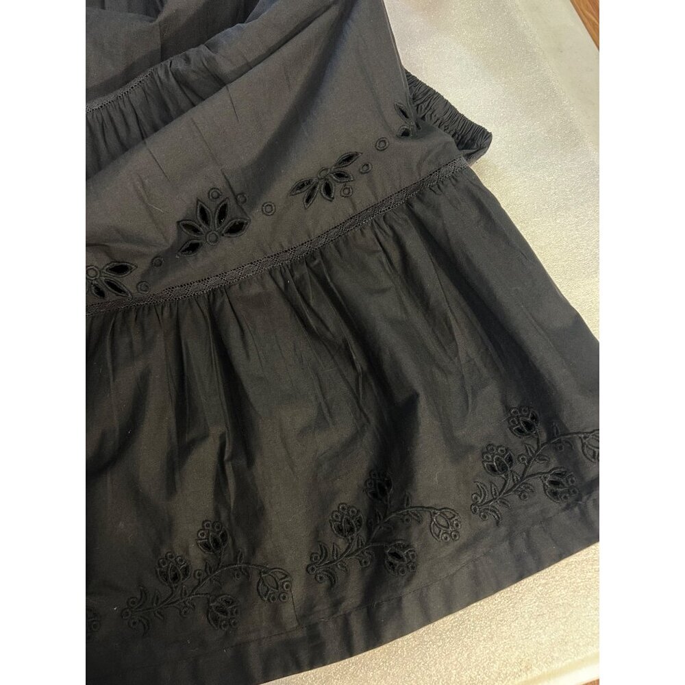 Tularosa Heather Embroidered Midi Dress Black Revolve size Petite XS 2 - Picture 10 of 10